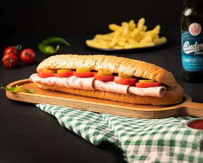 ساندویچ ژامبون گوشت