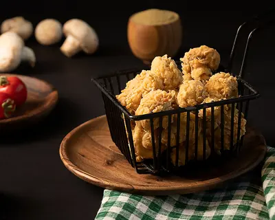 قارچ سوخاری با سس رنچ